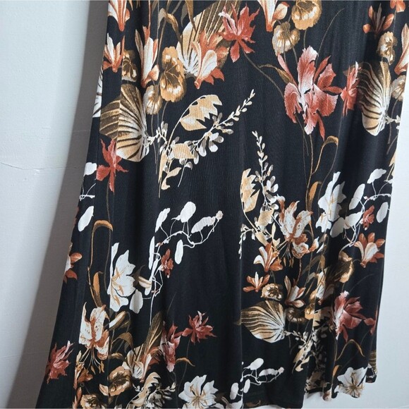 Lascana for Venus Tropical Dark Floral Summer Dress Keyhole Fit & Flare Size XS - Picture 9 of 9